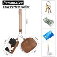 thumbnail image 5 of KALUNMA Zip Around Wristlet Wallets for Women Detachable Dual Pouch Mini Coin Purse with Coin Pocket, 5 of 7