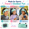 thumbnail image 4 of Joythink Kids Bluetooth Headband Headphones, Wireless Sleep Mask with Thin Speakers, Green, One Size, 4 of 8