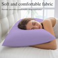 thumbnail image 5 of Purple Small Pillow Covers, Modern Pure Lavender Purple Soft Breathable Throw Pillow Cases with Invisible Zipper, Decorative Pillowcase Pillows Protectors for Sofa Bed Chair 12"x20", 5 of 9