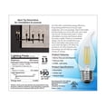 thumbnail image 3 of GE LED 5-Watt (60W Equivalent) Soft White Clear Finish Light Bulbs, 4pk, 3 of 8