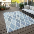 thumbnail image 6 of Addison Rugs Chantille Indoor/Outdoor Transitional Diamonds Sky Washable Rectangle Rug, 9' x 12', 6 of 6