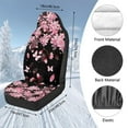 thumbnail image 7 of Uorisanigo Car Seat Covers Front Seats 2 Packs, Fluffy Pink Cherry Blossom Automotive Bucket Seat Covers for Cars SUV Pick-up Truck Sedan Seats Cover Cushion, Auto Accessories Decor, 7 of 7