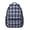 Blue and Black, variant on Blue and Black Checkered Pattern Backpack for School, Cute School Bag with Adjustable Shoulder Straps and Padded Back, 15.3"x11"x6.7"
