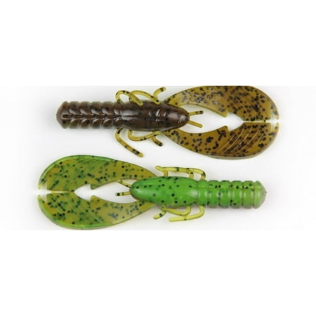X Zone Fishing Lure 10315 4 Muscle Back Craw Summer Craw 8 Per Pack