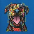 thumbnail image 2 of My Favorite Breed is The One In Need | Colorful Labrador Dog | Dean Russo Art Animal Lover Women's Standard V-Neck Tee, Royal, XL, 2 of 5