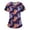 15#Light Purple, variant on Halloween Scrubs for Women Nurse Vet Pediatric with Designs Plus Size Nursing Uniforms Cute Demon Cat Scrub Tops