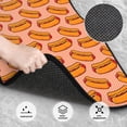 thumbnail image 3 of Naloa Cartoon Hot Dog Car Foot Mat Set of 4 Pieces - Universal Floor Liner Neoprene Full Set Floor Mats for Cars Trucks SUV, 3 of 7