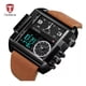 thumbnail image 2 of Reloj Impermeable For Hombre Con Correa Cuadrada Grande, 2 of 7