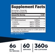 Nutricost BCAA Powder 2:1:1 60 Servings (Unflavored)- Branched Chain Amino Acids