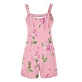 thumbnail image 5 of Drses Womens Summer Casual Loose Tank Romper Sleeveless Crewneck Jumpsuit Shorts Romper with Pockets, 5 of 6