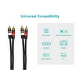 thumbnail image 6 of Monoprice Premium RCA Cable - 1.5 Feet - Black | 2 RCA Plug to 2 RCA Plug, Male to Male, 22AWG, 6 of 6