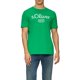 thumbnail image 2 of s.Oliver Camiseta hombre - Basic, estampado logo, cuello redondo, algodón Verde M (Medium), 2 of 4