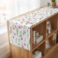 thumbnail image 6 of Table Runners 72 Inches Long Dress Scarves, Pink Spring Floral Farmhouse Kitchen Table Runner, Coffee Tablerunners, Flowers Elegant Pastoral Leaves 18x72 Inch, 6 of 9