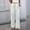White, variant on Women's Pants Under $8 Pants Casual Solid Color Drawstring Elastic Waist Long Straigh Pants With Pockets White,XL