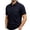 #04 Navy 【Mix, Match & Rotate: Stock Up on Daily Colors】, variant on Men's Summer Solid Casual Shirt Tops Turndown Collar Short Sleeve Loose Fit Multi-Pocket Button Down Polyester Blend Breathable Quick Dry Fishing Hiking Workout Beach Vacation
