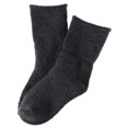 thumbnail image 3 of Lian LifeStyle Fantastic Children's 4 Pairs Wool Crew Socks Super Comfortable, Soft, and Durable LK0601 Size 6M-12M (Dark Grey), 3 of 4