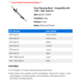 thumbnail image 2 of Front Steering Rack - Compatible with 1996 - 2001 Audi A4 1997 1998 1999 2000, 2 of 2