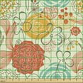 thumbnail image 2 of Ambesonne Vintage Fabric by the Yard Upholstery, Cheerful Garden Doodle, 3 Yards, Multicolor, 2 of 5
