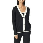 Anne Klein Denim And Sport ANNE BLACK Women's Braxten Cardigan Sweater, US Large