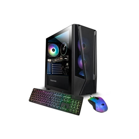 iBUYPOWER Trace 7 Mesh Gaming PC Desktop - AMD Ryzen 7 5700 - NVIDIA GeForce RTX 3050 6GB - 16GB DDR4 RGB - 1TB NVMe SSD - TMA7N3501