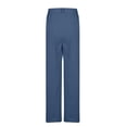 thumbnail image 6 of Oplxuo Straight Leg Pants for Women Stretchy Elastic High Waisted Business Casual Sweatpants Office Trousers with Pockets, 6 of 7
