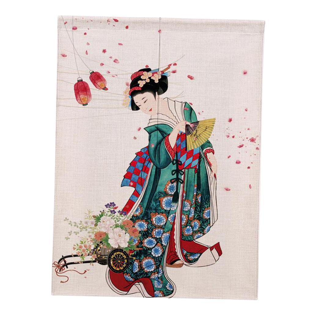Japanese Style Kyoto Noren Door Curtain Hanging Long Curtain Room Divider 
