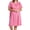 Rosy Pink, variant on Women's Plus-size Petals Plus Size 40" Short Flutter Sleeve Waltz Gown, Sea Foam, 2X