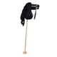 thumbnail image 1 of Caballo de peluche para montar a caballo con palo para niños y niñas Negro, 1 of 9