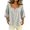 c01Gray, variant on Tops for Women Puff 3/4 Sleeve Tunic Blouse Square Neck Gingham Plaid Shirt Loose Fit Button Summer Fashion Clothing Pink XL