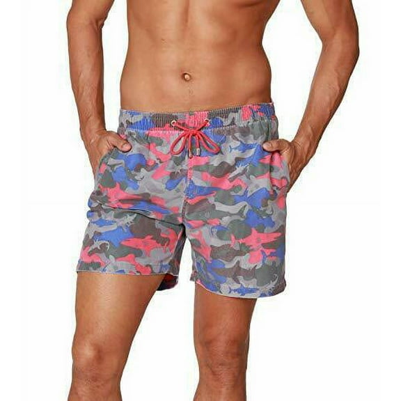 INGEAR Men's Swim Trunks Water Shorts Swimsuit Casual Beach Shorts with Mesh Lin