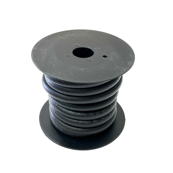 HBD Thermoid NBR/PVC SAE30R6 Fuel Line Hose, 5/16" x 25' Length, 0.3125" ID, Black