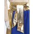 thumbnail image 7 of renvena Boys Halloween Costume Arabian Prince Cosplay Outfits 2pcs Ruffle Sleeve Tops And Metallic Belt Pants Suit Royal Blue 12, 7 of 7