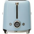 thumbnail image 3 of Smeg Grille-Pain Rétro Style Années 50 4 Tranches, Bleu Pastel avec Réglages Réchauffer, Décongeler et Bagel, 3 of 4