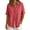 A1-Watermelon Red, variant on Linen Tops for Women Tunic Tops Button Blouses V Neck Casual Tunic Blouses Loose Clothes Womens Blouse Dressy Blouses Casual Blouses Summer Shirts for Women Gauze Shirts Gauze Tunic Red Xl
