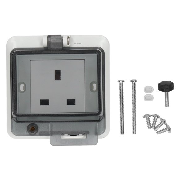 Electrical Socket Set, Impact Resistance UK Standard IP66 Socket For Outdoor For Office