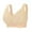 Beige, variant on Front Closure Wireless Bras for Women Full Coverage No Underwire Comfort Lift Bra with Wide Straps Plus Size