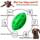 thumbnail image 3 of Pelota de goma resistente al desgaste antimordeduras para perros, juguete de rugby para perros, verde, 3 of 5