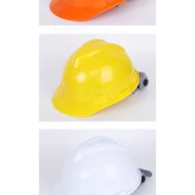 Casco de seguridad Gorra de plástico para casco, protección portátil ajustable para la cabeza para el trabajador, amarillo Advancent AF000052-04