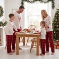 thumbnail image 2 of Nibbcoa Family Matching Christmas Pajamas Reindeer Letter Print  Christmas Pajamas For Family, 2 of 10