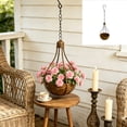 thumbnail image 4 of Deeceymbur Vintage Iron Hanging Planter Weather Resistant Flower Pot for Wall Garden Cafe Decor, 4 of 8