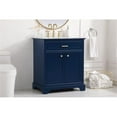 thumbnail image 2 of Elegant Decor Americana 30" Solid Wood and Metal Single Bathroom Vanity in Blue, 2 of 8