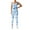 Blue, variant on Workout Jumpsuits for Women Sleeveless Tie Dye Backless Slimming Yoga Romper Seamless Athletic Overalls