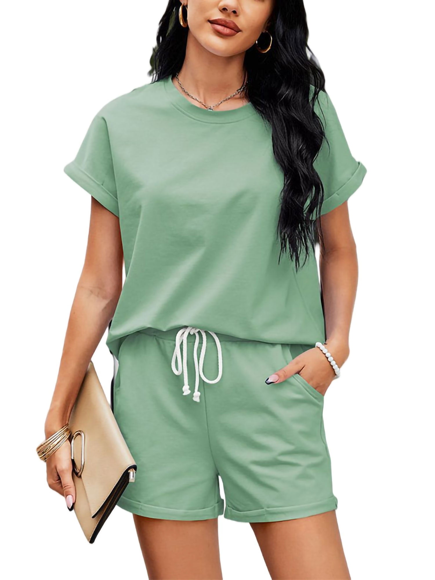 T shirt and shorts lounge set Clearance