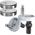 thumbnail image 1 of Quick Release Toilet Seat Fixings, Quick Release Toilet Seat Hinges Top Fittings Universal Toilet Seat Hinge Fittings For Wc Toilet Blind Holes 2 Pac, 1 of 5