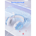thumbnail image 6 of Wantek V10 Cat Ear Style Gaming Headset with comfortable fit and vibrant RGB lighting, Hi-Fi Sound - Blue, 6 of 7