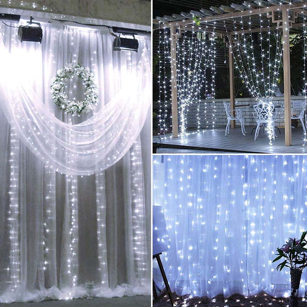 Kepooman 1800 LED String Light, Outdoor Indoor Christmas Lights Fairy String Lights for Homes, Christmas Tree, Wedding Party, Room, Indoor Wall Decoration Curtain, Warm White