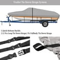 thumbnail image 5 of Boat Cover, 600D Trailerable Marine Grade Polyster Fits V-Hull, Tri-Hull Fishing Boat, Runabout, SKi Boat, Bass Boat, 5 of 7