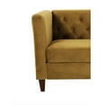 thumbnail image 5 of Uspridefurniture Lisette Velvet 3Pcs Living Room Set, Yellow, 5 of 5