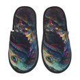 thumbnail image 1 of Balery Colorful Patterned Snake Pantuflas de Casa de Felpa Silenciosas con Diseño Estampado, Zapatillas Cómodas Antideslizantes de Algodón para Interior-Large, 1 of 8