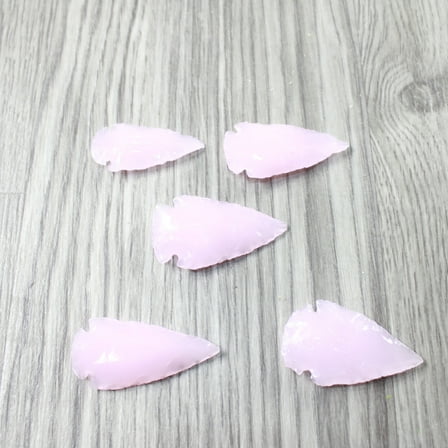 5 Large Glass Ornamental Arrowheads  #504-2  Spearhead